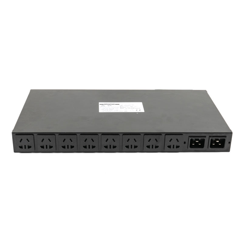 10-Outlet C20 عمودي TCP / IP مستشعر Eco Smart Rack Pdu 1U