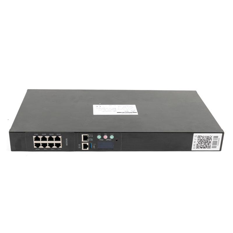 10-Outlet C20 عمودي TCP / IP مستشعر Eco Smart Rack Pdu 1U